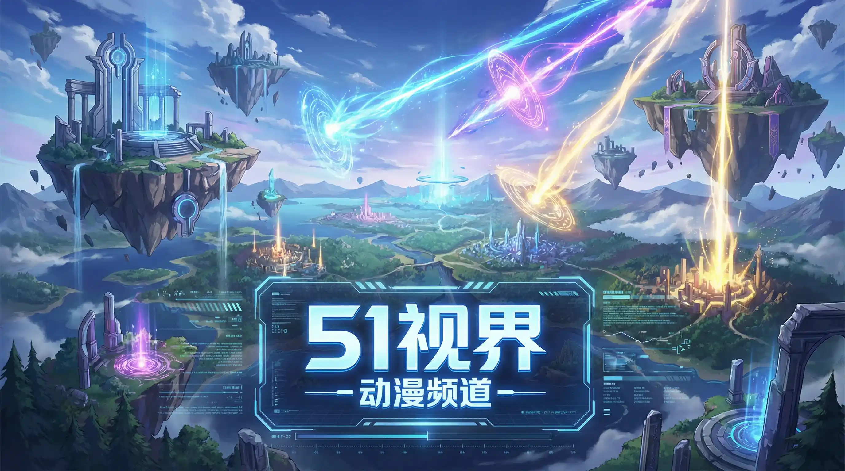 奇幻动漫世界浮空岛屿 - 51动漫 动漫资讯